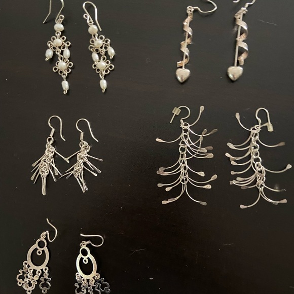 Choice of different pairs of Sterling Silver Earrings - Picture 1 of 5